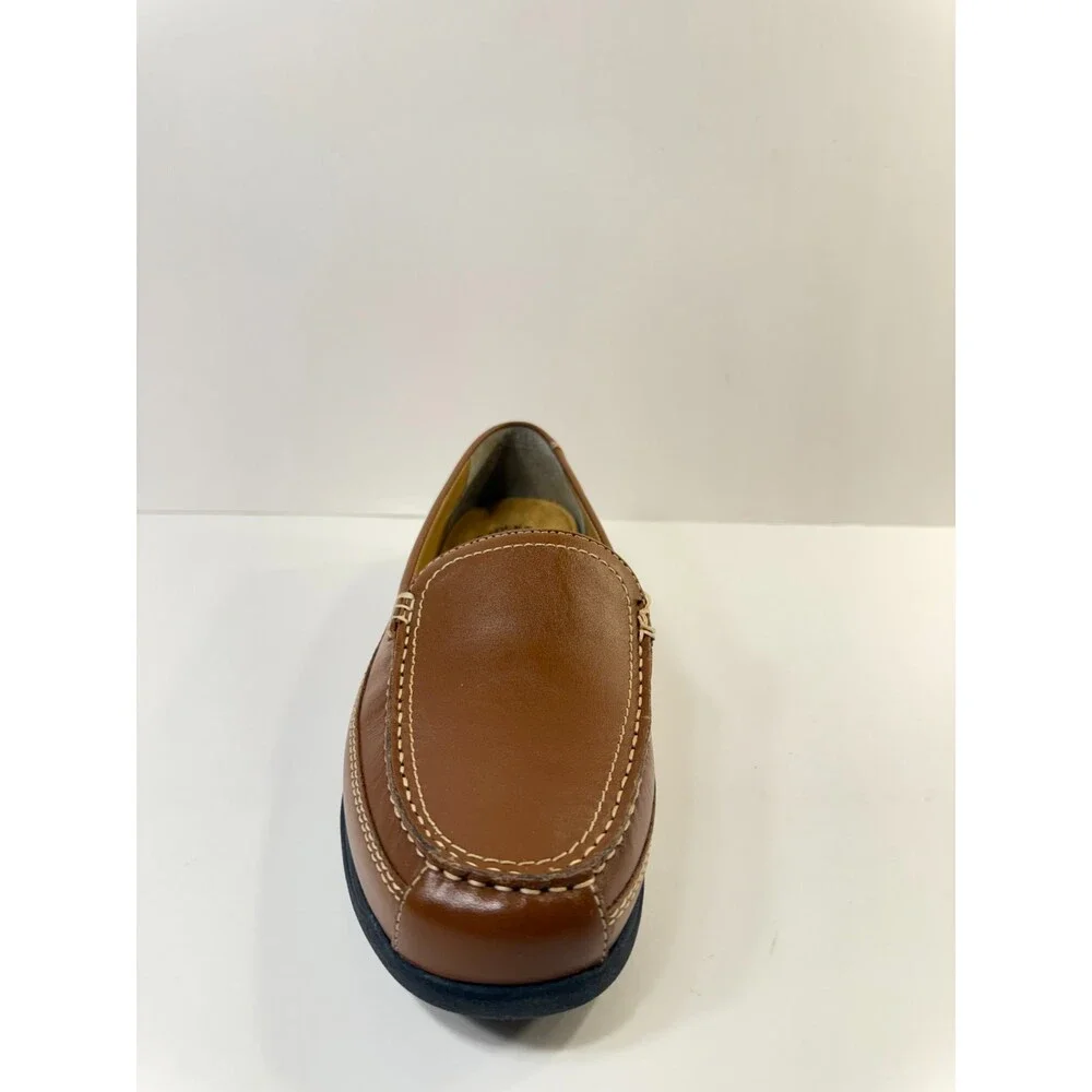 DOCKERS Mens Catalina Leather Casual Loafer Shoe, Saddle Tan, 10.5 Wide